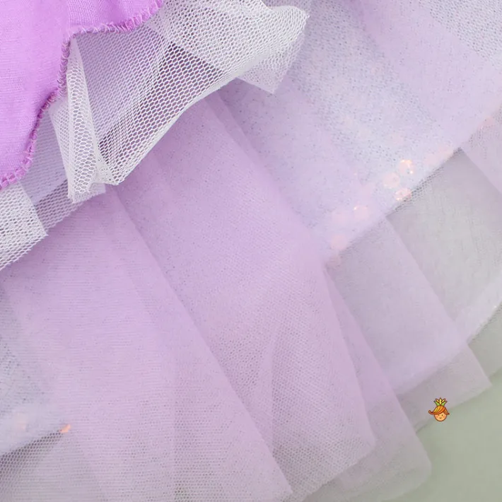 Hot Purple Sequin Dress Adorned With Matching Bows Dresses & Sets | Dresses