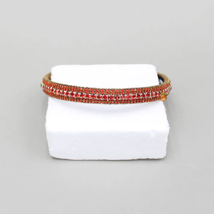 Sale Red Artificial Stones Embellished Hairband Hair Accessories | Hair Bands
