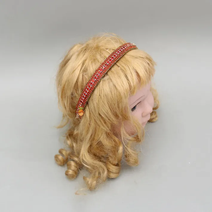 Sale Red Artificial Stones Embellished Hairband Hair Accessories | Hair Bands