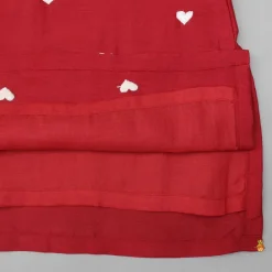 Fashion Red Heart Embroidered Kurta And Pyjama BOY Indian Ethnic Wear | Ethnic Sets