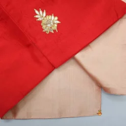 Discount Red Jacket With Gota Work Patch And Kurta With Pyjama BOY Indian Ethnic Wear | Ethnic Sets
