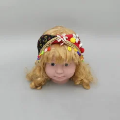 Discount Red Printed And Embellished Head Band Hair Accessories | Head Bands