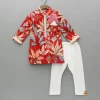 Clearance Red Printed Kurta And Pyjama BOY Twinning Sets | Indian Ethnic Wear
