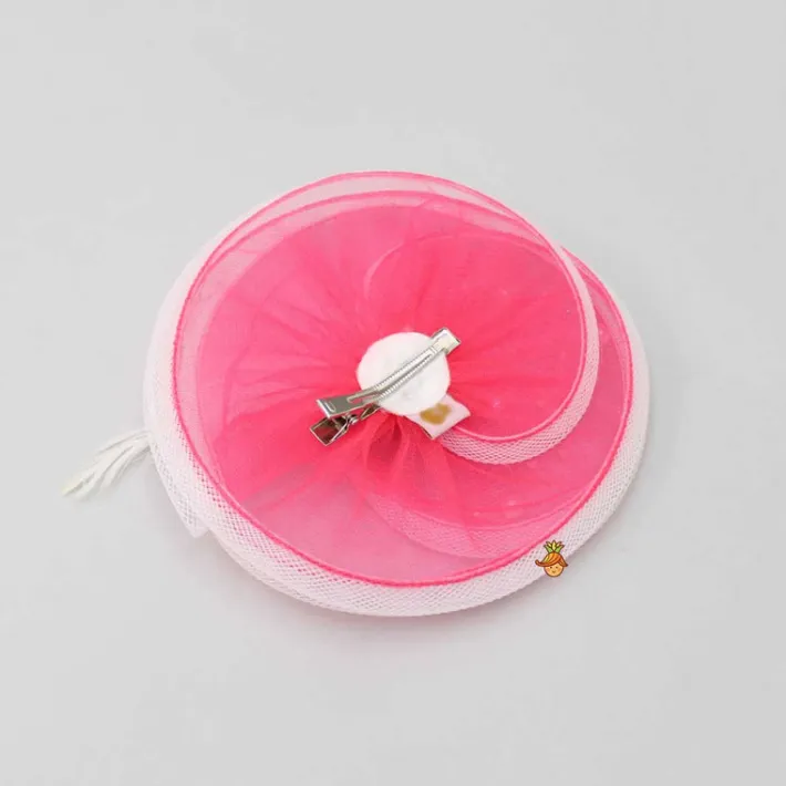 Sale Rose Adorned Pink Alligator Hair Clip Hair Accessories | Hair Clips