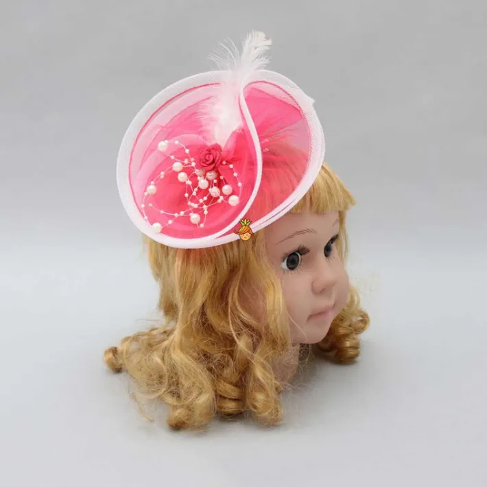 Sale Rose Adorned Pink Alligator Hair Clip Hair Accessories | Hair Clips
