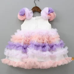 New Ruffle Net Sequin Work Dress Dresses & Sets | Dresses