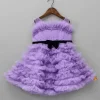 Outlet Ruffled Dress With Attached Bowy Belt Dresses & Sets | Dresses