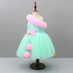 Hot Ruffled One shoulder Frilly Dress With Hair Band Dresses & Sets | Dresses
