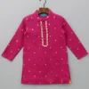 Best Sequin And Thread Embroidered Pink Kurta BOY Indian Ethnic Wear | Kurtas