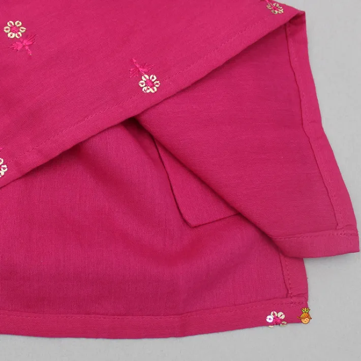 Best Sequin And Thread Embroidered Pink Kurta BOY Indian Ethnic Wear | Kurtas