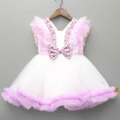 Clearance Sequin Detail Frilly Dress With Matching Hairclip Dresses & Sets | Dresses