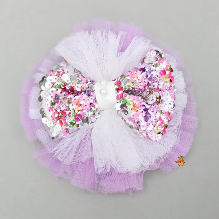 Clearance Sequin Detail Frilly Dress With Matching Hairclip Dresses & Sets | Dresses