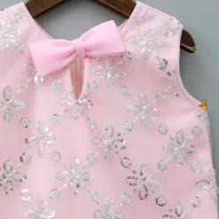Clearance Sequin Detail Pink Net Dress Dresses & Sets | Dresses