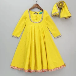 Discount Sequin Detail Yellow Kurti With Matching Dupatta Ethnic Wear | Kurtis & Jumpsuits