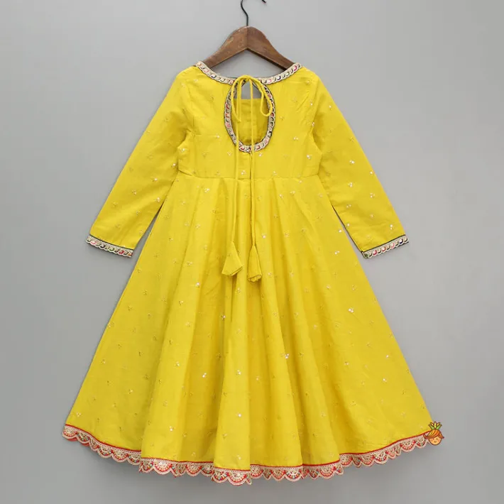 Discount Sequin Detail Yellow Kurti With Matching Dupatta Ethnic Wear | Kurtis & Jumpsuits