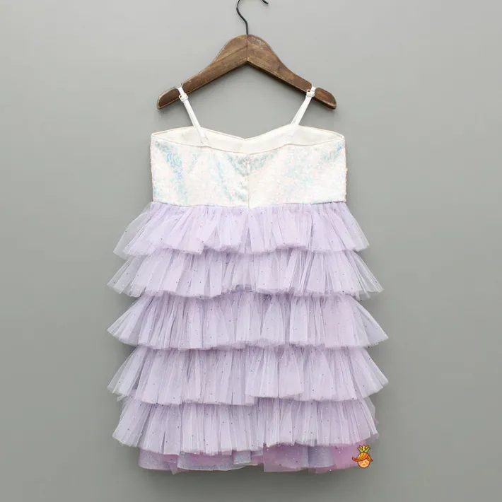 Hot Sequin Embellished Strappy Frilly Layered Dress Dresses & Sets | Dresses