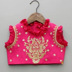 Discount Sequin Embroidered Pink Top And Lehenga With Matching Net Dupatta Ethnic Wear | Lehengas & Ghagras