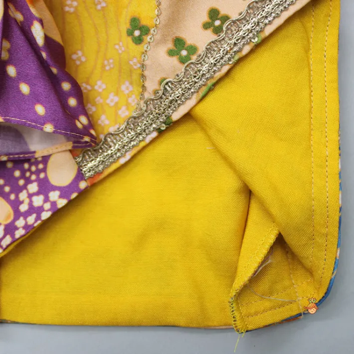Sale Sequin Floral Printed Top With Lehenga And Net Dupatta Ethnic Wear | Lehengas & Ghagras