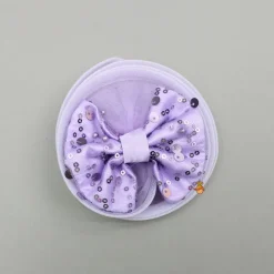 Hot Sequined Ruffled Lavender Dress With Bows And Matching Swirled Bow Hairclip Dresses & Sets | Dresses