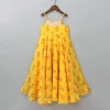 Online Sequins Detailed Floral Printed Yellow Kurti Ethnic Wear | Kurtis & Jumpsuits