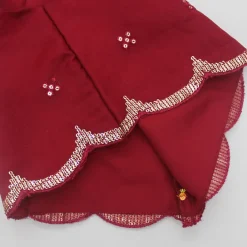 New Sequins Embellished Fancy Scalloped Top And Lehenga With Matching Dupatta Ethnic Wear | Lehengas & Ghagras