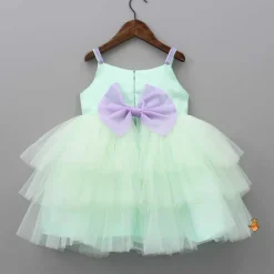 Fashion Sequins Fairies Embroidered Green Ruffled Dress Dresses & Sets | Dresses