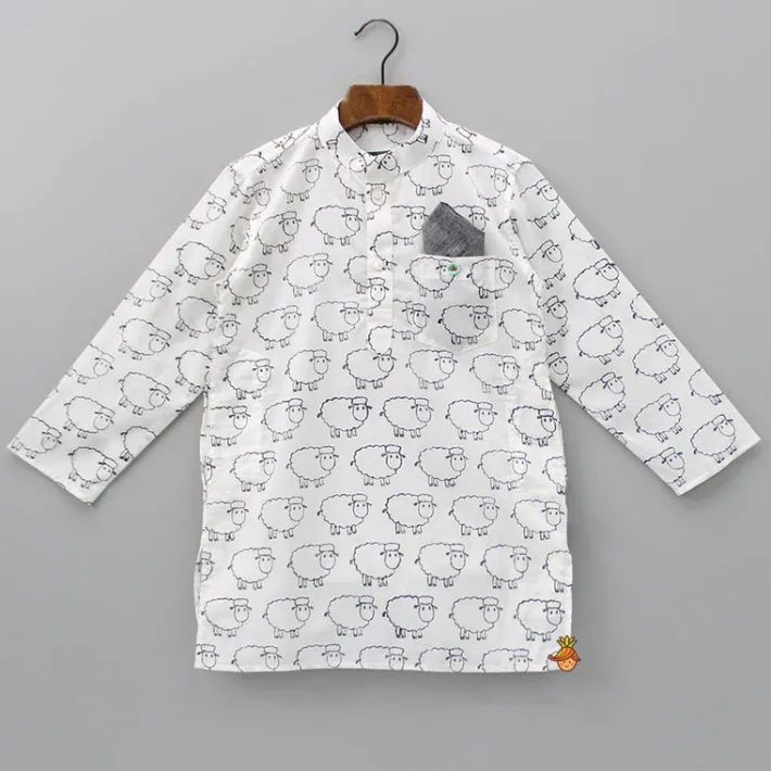 Fashion Sheep Hand Block Printed Kurta BOY Indian Ethnic Wear | Kurtas