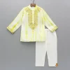 Sale Shibori Printed Embroidered Kurta And Pyjama BOY Indian Ethnic Wear | Ethnic Sets