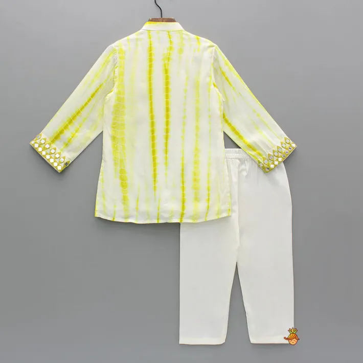Sale Shibori Printed Embroidered Kurta And Pyjama BOY Indian Ethnic Wear | Ethnic Sets