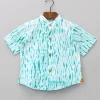 Outlet Shibori Printed Green Shirt BOY Shirts & Tees