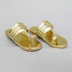 Best Shiny Braided Kolhapuri Flats Shoes