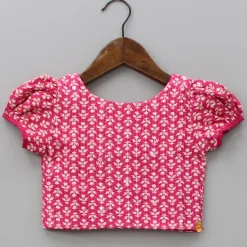 Clearance Short Sleeves Printed Pink Top And Palazzo Ethnic Wear | Palazzos & Shararas
