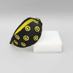 Clearance Smiley Face Embroidered Hairband Hair Accessories | Hair Bands