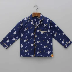 Fashion Space Printed Blue Sleepwear BOY Sleep Wear | Sleepwear