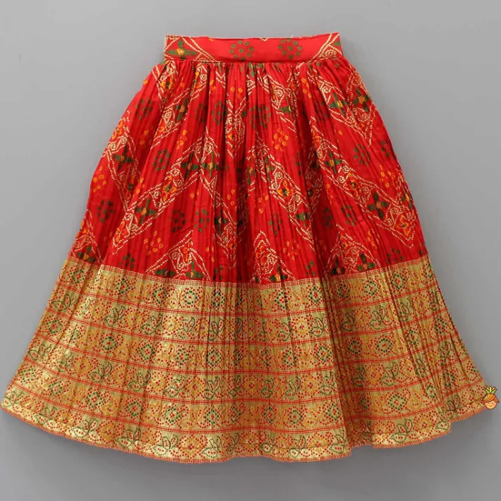 Sale Splendid Sequins Work Red Top And Lehenga With Dupatta Ethnic Wear | Lehengas & Ghagras