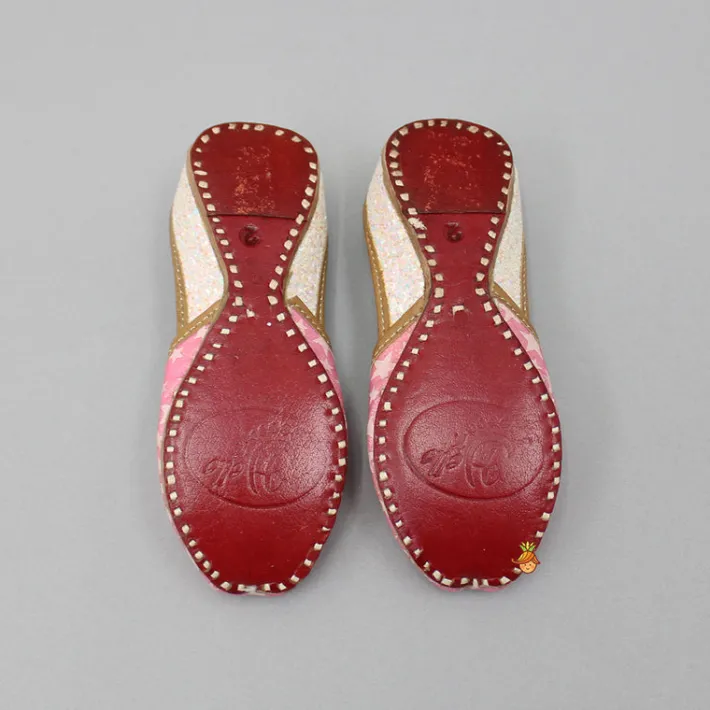 Fashion Star Embellished Pink Jutti Shoes