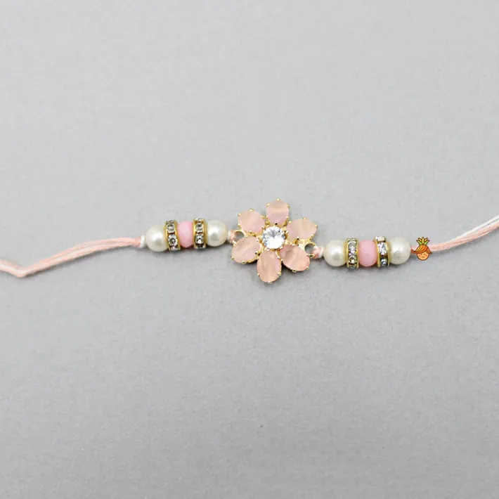 Hot Stone Studded Flower Rakhi BOY Rakhis | Rakhis