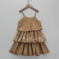 Clearance Strappy Layered Brown Dress Dresses & Sets | Dresses