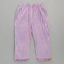 Discount Striped Printed Top And Pyjama Sleepwear