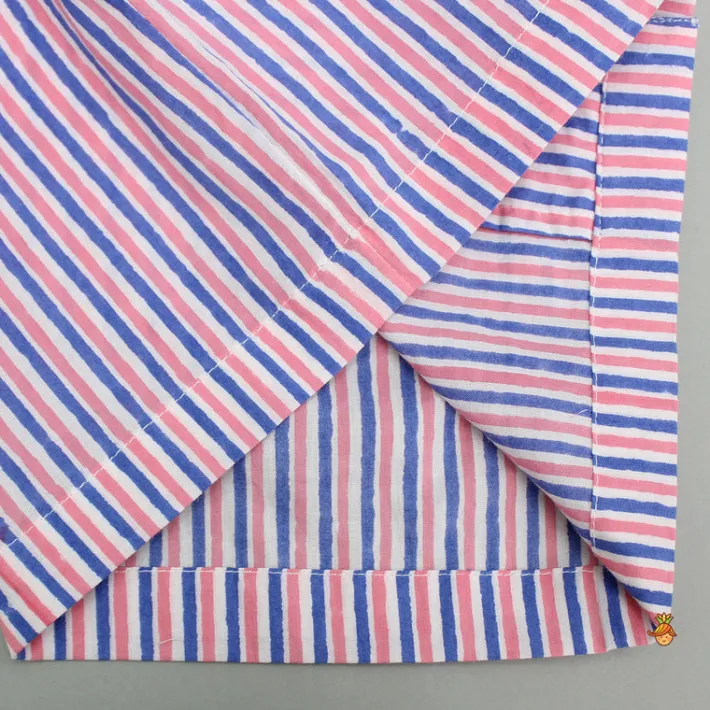 Discount Striped Printed Top And Pyjama Sleepwear