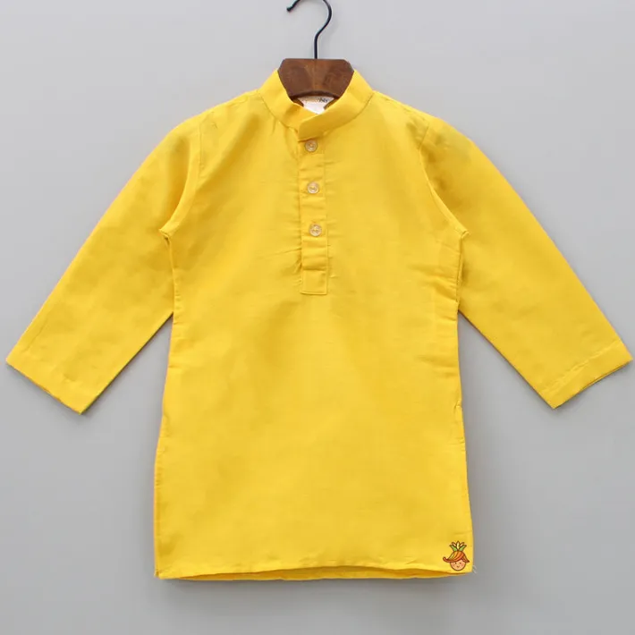 Sale Stripped Asymmetric Jacket With Mustard Yellow Kurta And Pyjama BOY Indian Ethnic Wear | Ethnic Sets
