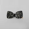 Best Studded Black Bow Shiny Hair Clip Hair Accessories | Hair Clips