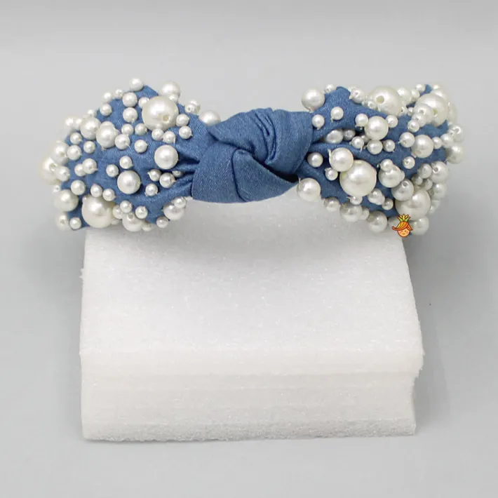 Sale Stunning Knot Detailed Denim Hair Band Hair Accessories | Hair Bands