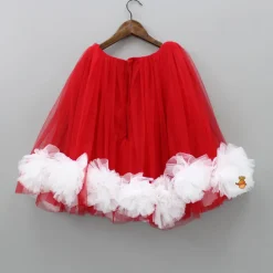 Best Stunning Red Ruffled Frilly Net Dress Dresses & Sets | Dresses