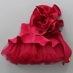 Sale Stunning Swirl Ruffled One Shoulder Layered Dress Dresses & Sets | Dresses