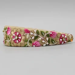 Outlet Stunning Thread Embroidered Net Hair Band Hair Accessories | Hair Bands
