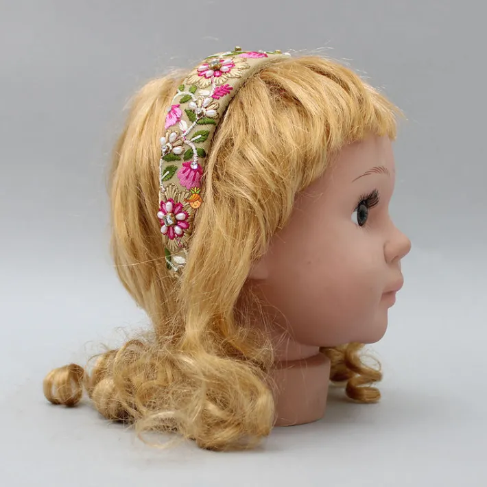 Outlet Stunning Thread Embroidered Net Hair Band Hair Accessories | Hair Bands