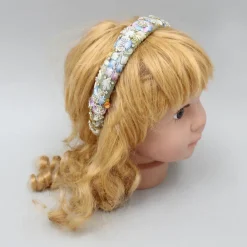 Discount Stunning Thread Embroidered Green Net Hair Band Hair Accessories | Hair Bands