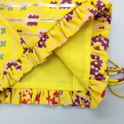 Online Stylish Patola Printed Yellow Cape Top And Asymmetric Palazzo Ethnic Wear | Palazzos & Shararas