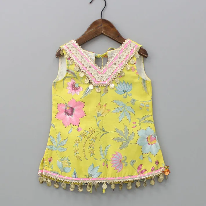 Fashion Stylish Printed Kurti And Flared Lehenga Ethnic Wear | Lehengas & Ghagras